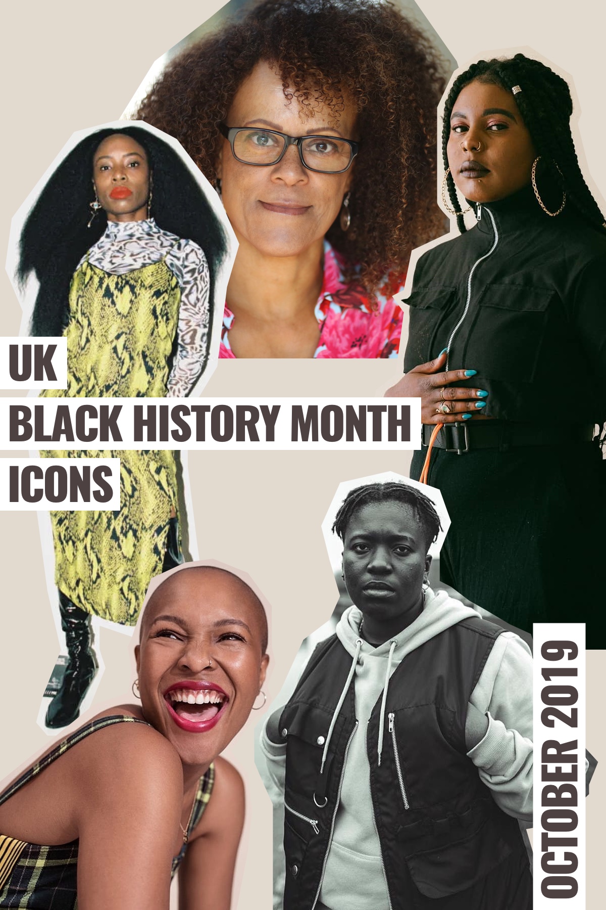 YEOJA Mag - UK Black History Month - UK Black History Month Icons 2019 - Written by Candice Nembhard , Artwork by Rae Tilly