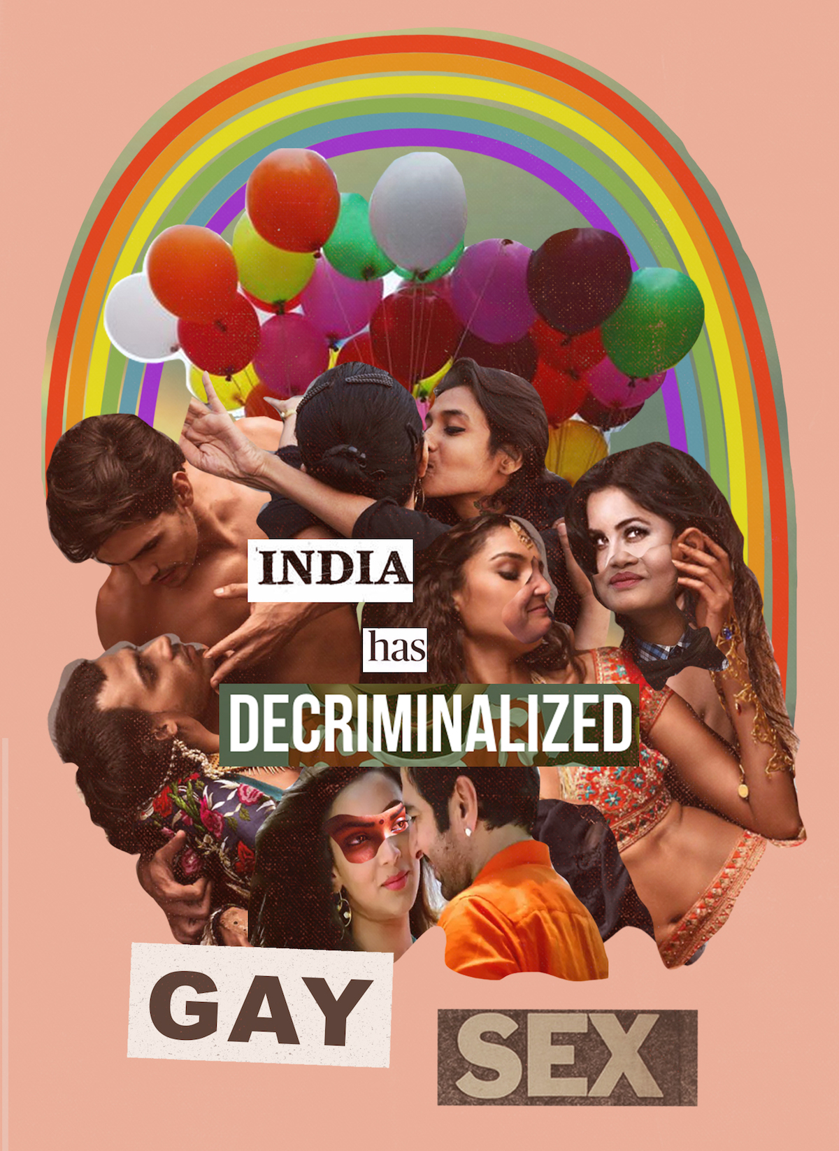 YEOJA Mag - Gay Rights - India has decriminalized gay sex - Written by Sarah Kearns, Artwork by Katia Engell