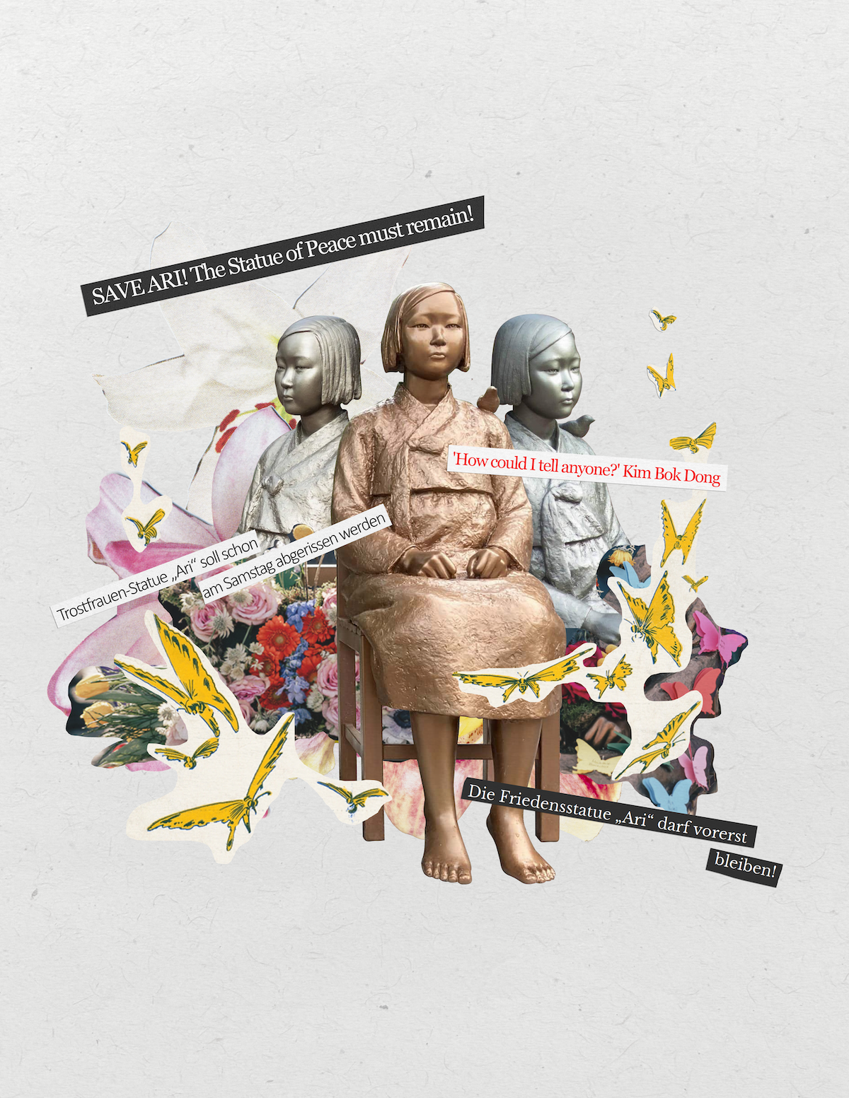 Ari Statue Collage